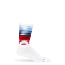 Load image into Gallery viewer, White Ombre Stripe Casual Crew