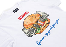 Load image into Gallery viewer, M306 Vegan Burger Tee - White