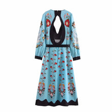 Load image into Gallery viewer, Waist-Cinched Floral Dress, The Met | Women - BYMANYC ® New York