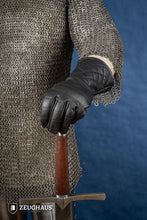 Load image into Gallery viewer, Leather Gloves Black