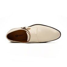 Load image into Gallery viewer, White Leather Monk Strap Shoes with Chunky Soles