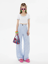 Load image into Gallery viewer, Wide-Leg Plaid Pants, Upper East Side | Women - BYMANYC ® New York