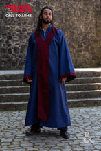 Load image into Gallery viewer, Dungeons & Dragons Wizard Robe Dark Blue/Bordeaux