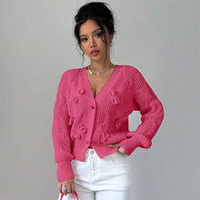 Load image into Gallery viewer, Women's Fashion Ultra-Short Cardigan Long Sleeve Sweater | NCS