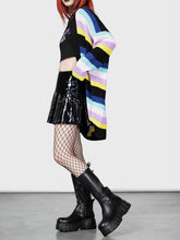 Load image into Gallery viewer, Women's Halloween Striped Knit Cardigan Sweater | NCS