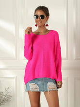 Load image into Gallery viewer, Women's Neon Color Female Slash Neck Fashion Knitted Shirts | NCS