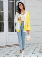 Load image into Gallery viewer, Women's Plus Size Colorblock Mid-Length Knitted Cardigan | NCS