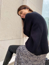 Load image into Gallery viewer, Women's Round Neck Loose Solid Color Sweater | NCS