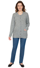 Load image into Gallery viewer, Women's Faux Pearl Cardigan in Cashmere-like Soft Knit