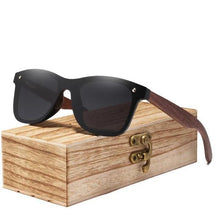 Load image into Gallery viewer, Wooden Walnut Polarized Mirror Lens Sunglasses Collection - 5 Colors