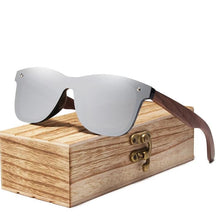 Load image into Gallery viewer, Wooden Walnut Polarized Mirror Lens Sunglasses Collection - 5 Colors