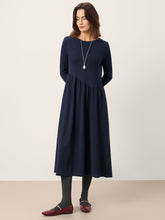 Load image into Gallery viewer, Wool Asymmetric Curved-Cut Maxi Dress CALLIE