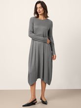 Load image into Gallery viewer, Wool Cocoon Curved Waist Midi Dress FARRAH
