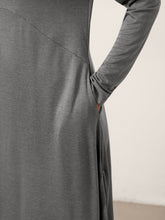 Load image into Gallery viewer, Wool Cocoon Curved Waist Midi Dress FARRAH