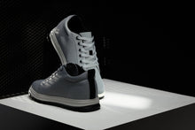 Load image into Gallery viewer, CALTO - X2324 - 2.4 Inches Taller (Pewter Grey/White & Black Sole) - Lace Up Casual Sneaker - Lightweight