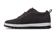 Load image into Gallery viewer, CALTO - X2325 - 2.4 Inches Taller (Dark Brown/White & Black Sole) - Lace Up Casual Sneaker - Lightweight