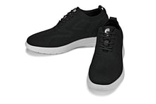 Load image into Gallery viewer, CALTO - X2632 - 2.8 Inches Taller (Black/White Sole) - Lace Up Casual Walker - Lightweight