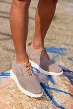 Load image into Gallery viewer, CALTO - X2638 - 2.8 Inches Taller (Khaki/Brown) - Lace Up Casual Walker - Lightweight