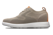 Load image into Gallery viewer, CALTO - X2639 - 2.8 Inches Taller (Khaki Green/Brown) - Lace Up Casual Walker - Lightweight