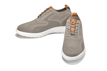 Load image into Gallery viewer, CALTO - X2639 - 2.8 Inches Taller (Khaki Green/Brown) - Lace Up Casual Walker - Lightweight