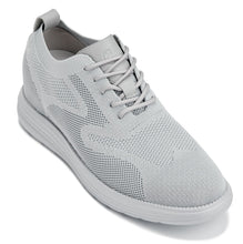 Load image into Gallery viewer, CALTO - X2640 - 2.8 Inches Taller (Pewter/Light Grey Sole) - Lace Up Casual Walker - Lightweight
