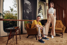 Load image into Gallery viewer, CALTO - X2781 - 2.8 Inches Taller (Navy/Grey Sole) - Lightweight Sneaker Loafers