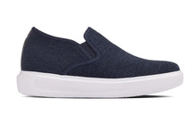 Load image into Gallery viewer, CALTO - X2781 - 2.8 Inches Taller (Navy/Grey Sole) - Lightweight Sneaker Loafers