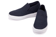 Load image into Gallery viewer, CALTO - X2781 - 2.8 Inches Taller (Navy/Grey Sole) - Lightweight Sneaker Loafers