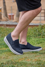 Load image into Gallery viewer, CALTO - X2781 - 2.8 Inches Taller (Navy/Grey Sole) - Lightweight Sneaker Loafers