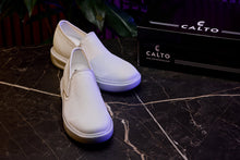 Load image into Gallery viewer, CALTO - X2782 - 2.8 Inches Taller (Super Light Grey/Grey Sole) - Lightweight Sneaker Loafers