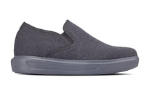 Load image into Gallery viewer, CALTO - X2783 - 2.8 Inches Taller (Charcoal/Grey Sole) - Lightweight Sneaker Loafers
