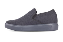 Load image into Gallery viewer, CALTO - X2783 - 2.8 Inches Taller (Charcoal/Grey Sole) - Lightweight Sneaker Loafers