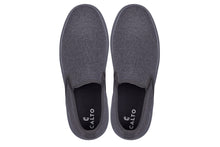 Load image into Gallery viewer, CALTO - X2783 - 2.8 Inches Taller (Charcoal/Grey Sole) - Lightweight Sneaker Loafers