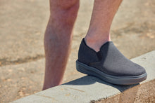 Load image into Gallery viewer, CALTO - X2783 - 2.8 Inches Taller (Charcoal/Grey Sole) - Lightweight Sneaker Loafers