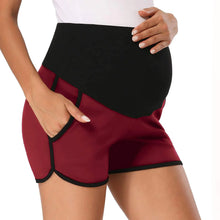 Load image into Gallery viewer, Fashionable Casual Maternity Sports Shorts with Belly Holder - # WOM21610007 - PRG