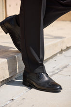 Load image into Gallery viewer, CALTO - Y10655 - 2.8 Inches Taller (Black) - Wingtip Oxford Dress Shoe