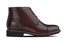 Load image into Gallery viewer, CALTO 3.2-Inch Taller Dark Brown Leather Boots Y41081
