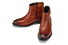 Load image into Gallery viewer, CALTO - Y70623 - 2.8 Inches Taller (Rust Brown) - Lightweight Zipper Boots
