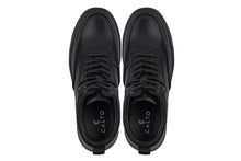 Load image into Gallery viewer, CALTO - Y7112 - 2.8 Inches Taller (Black) - Nappa Leather Moc-Toe Sneak-Boots