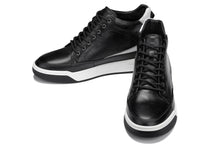 Load image into Gallery viewer, CALTO - Y7150 - 2.6 Inches Taller (Black) - Leather Ankle Top Sneak-Boot