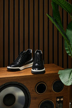 Load image into Gallery viewer, CALTO - Y7150 - 2.6 Inches Taller (Black) - Leather Ankle Top Sneak-Boot