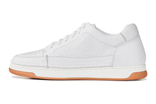 Load image into Gallery viewer, CALTO - Y7932 - 2.6 Inches Taller (White/Off-White & Gum Sole) - Elevated Micro-Perforated Leather Sneakers
