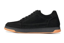 Load image into Gallery viewer, CALTO - Y7933 - 2.6 Inches Taller (Noir Suede/Black & Gum Sole) - Elevated Suede Sneakers