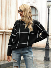 Load image into Gallery viewer, Crew Neck Ribbed Knit Pullover Sweater