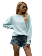 Load image into Gallery viewer, Crew Neck Ribbed Knit Pullover Sweater