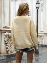 Load image into Gallery viewer, Crew Neck Ribbed Knit Pullover Sweater