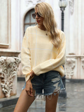 Load image into Gallery viewer, Crew Neck Ribbed Knit Pullover Sweater