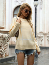 Load image into Gallery viewer, Crew Neck Ribbed Knit Pullover Sweater