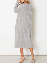 Load image into Gallery viewer, Knitted Long Sleeve Cardigan Sweater