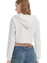 Load image into Gallery viewer, Crop Top Sweatshirt Long Sleeve Hoodie Pullover